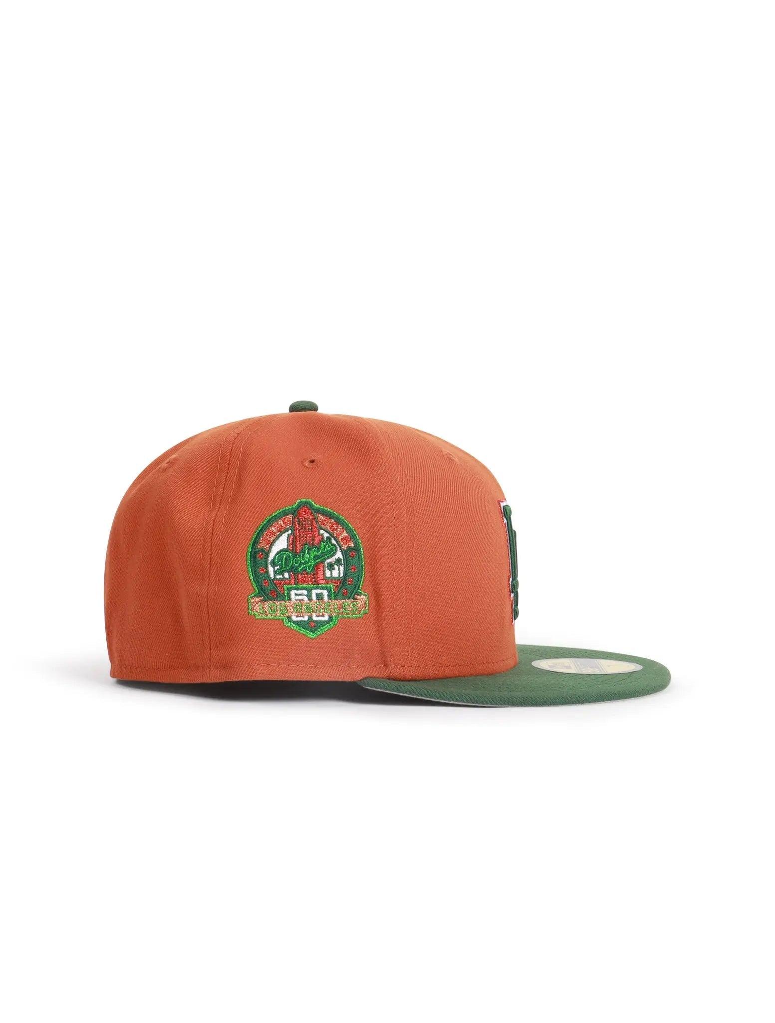 New Era 5950 La Dodgers Los Angeles 60Th Anniversary Hat - Orange/Green