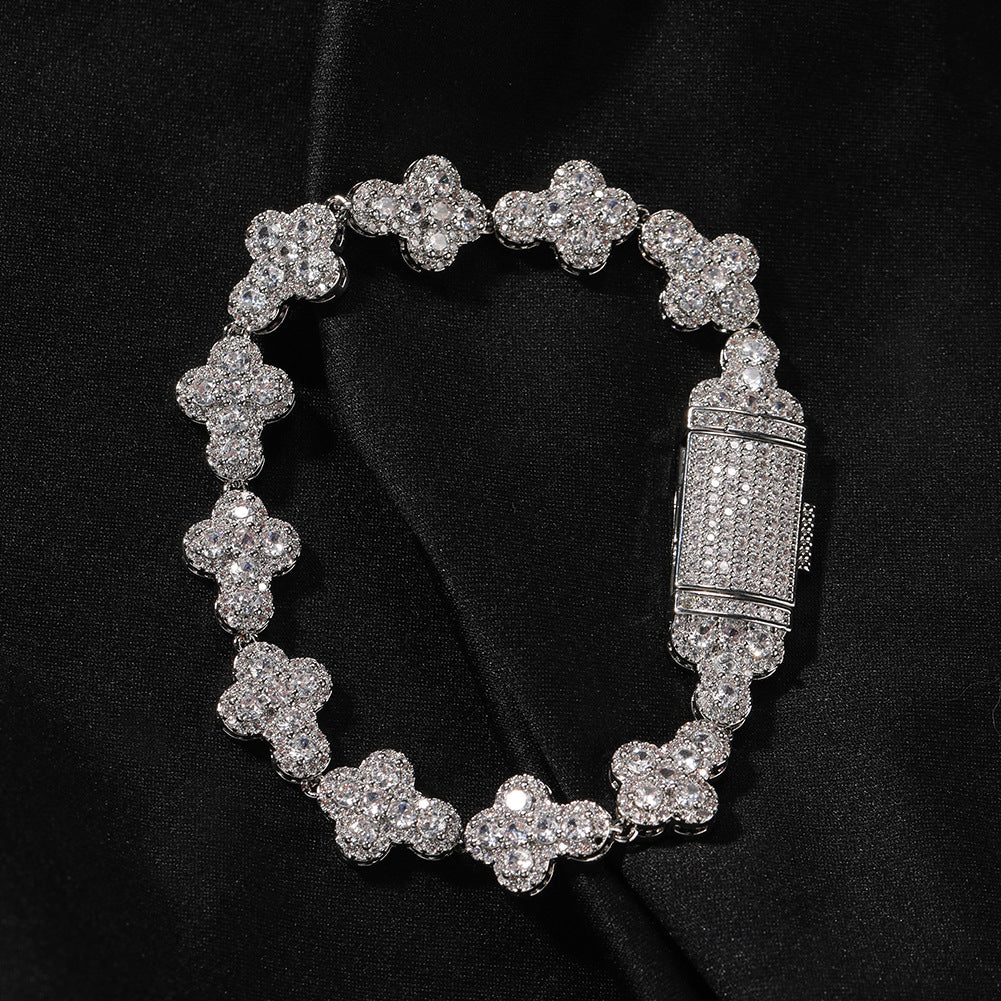 Diamond Cross Necklace – Moissanite Chain, Elegant Jewelry for Men & Women